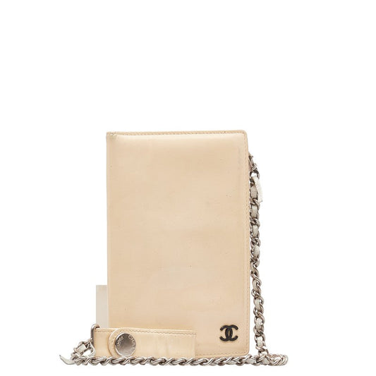 Chanel Coco Card Box Card Her Beige Patent Leather Chanel