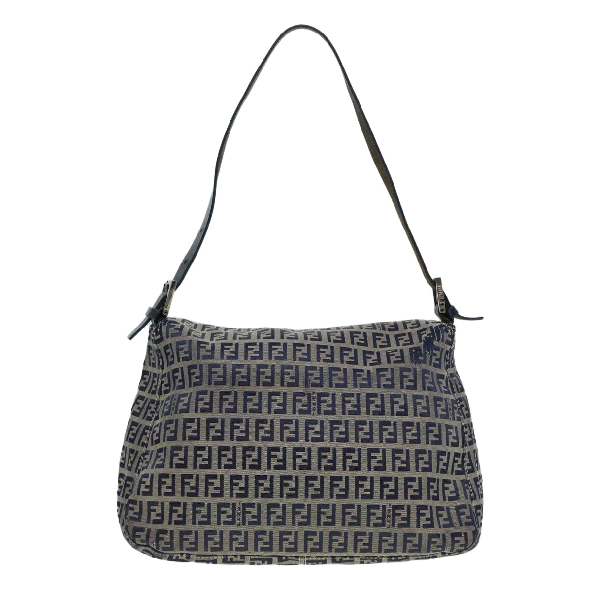 Luxury Fendi Zucchino Canvas Mamma bucket Hand Bag Navy89278