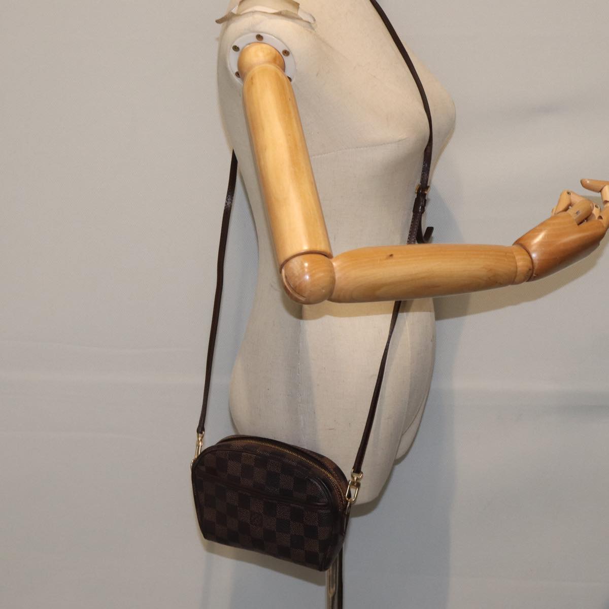 LOUIS VUITTON Damier Ebene Pochette Ipanema Shoulder Bag N51296 LV 89291