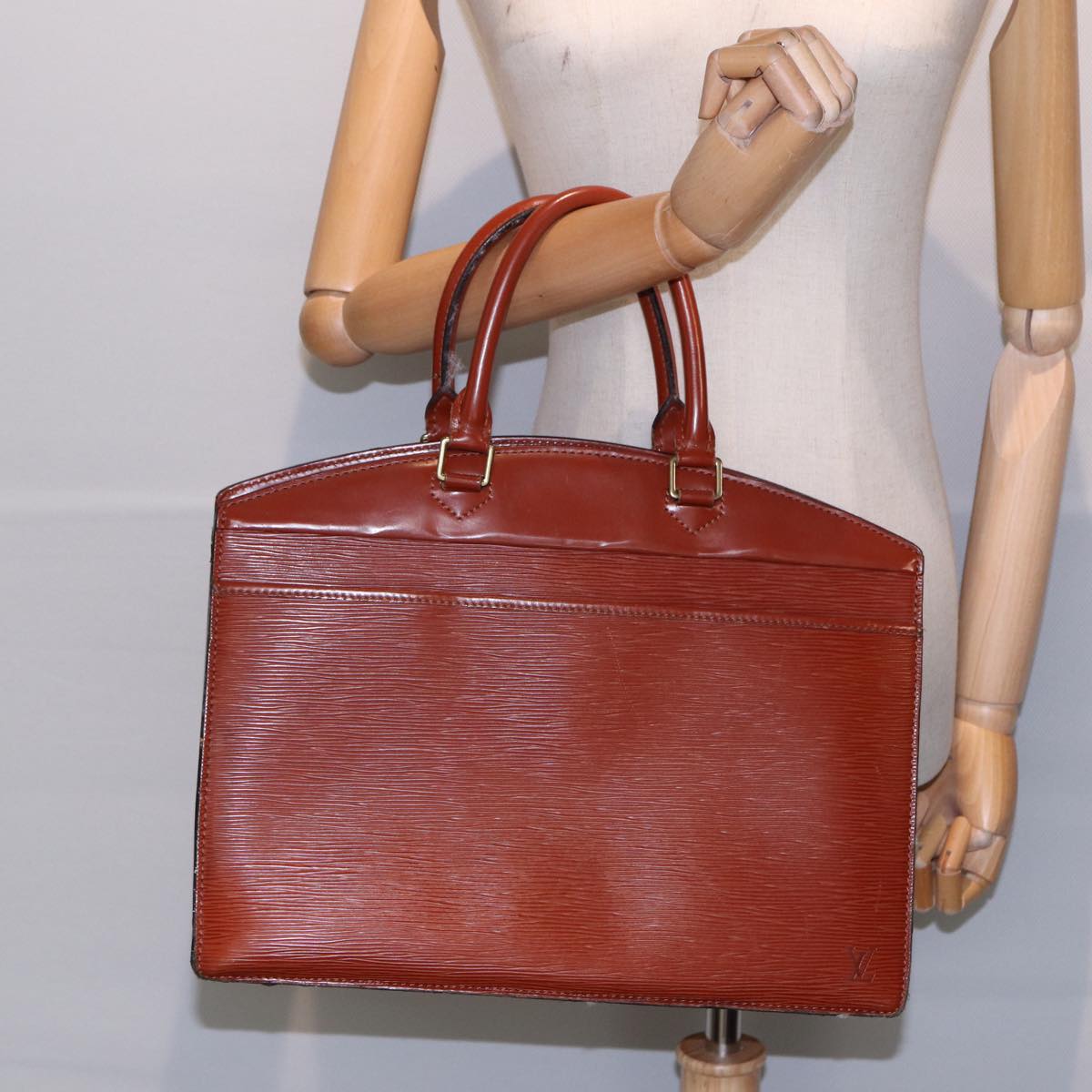 LOUIS VUITTON Epi Riviera Hand Bag Brown M48183 LV 89311
