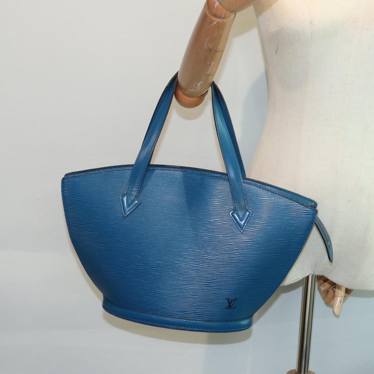 LOUIS VUITTON Epi Saint Jacques Shoulder Bag Blue M52275 LV 89489