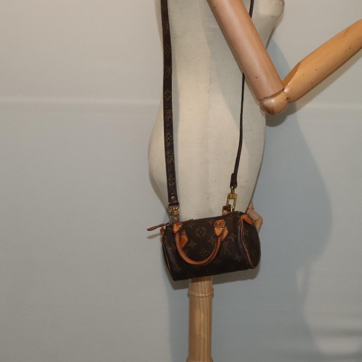 LOUIS VUITTON Monogram Mini Speedy Hand Bag M41534 LV 89532