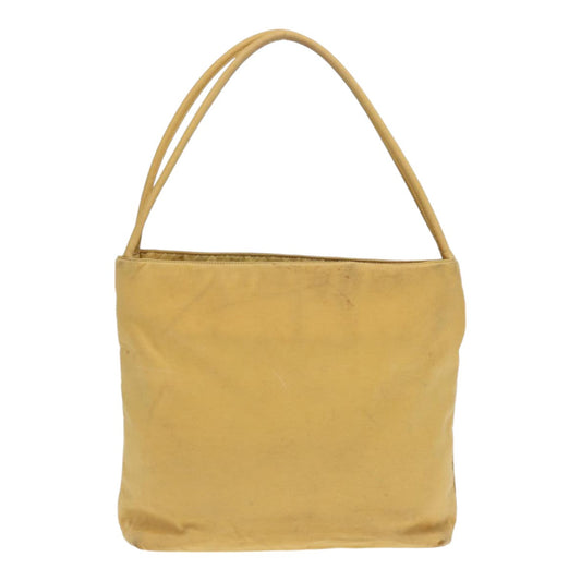Luxury Prada Tote Bag Nylon Yellow Silver 89557