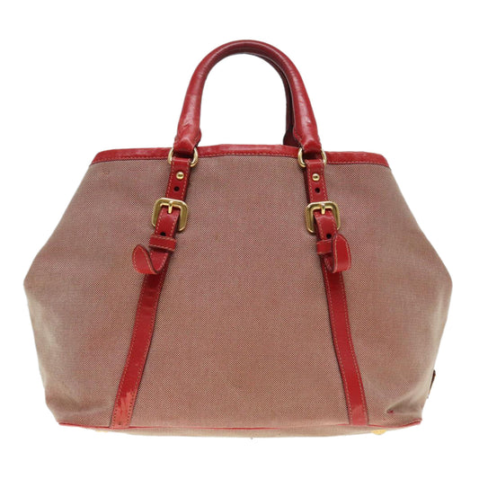 Luxury Prada Hand Bag Canvas Red 89789