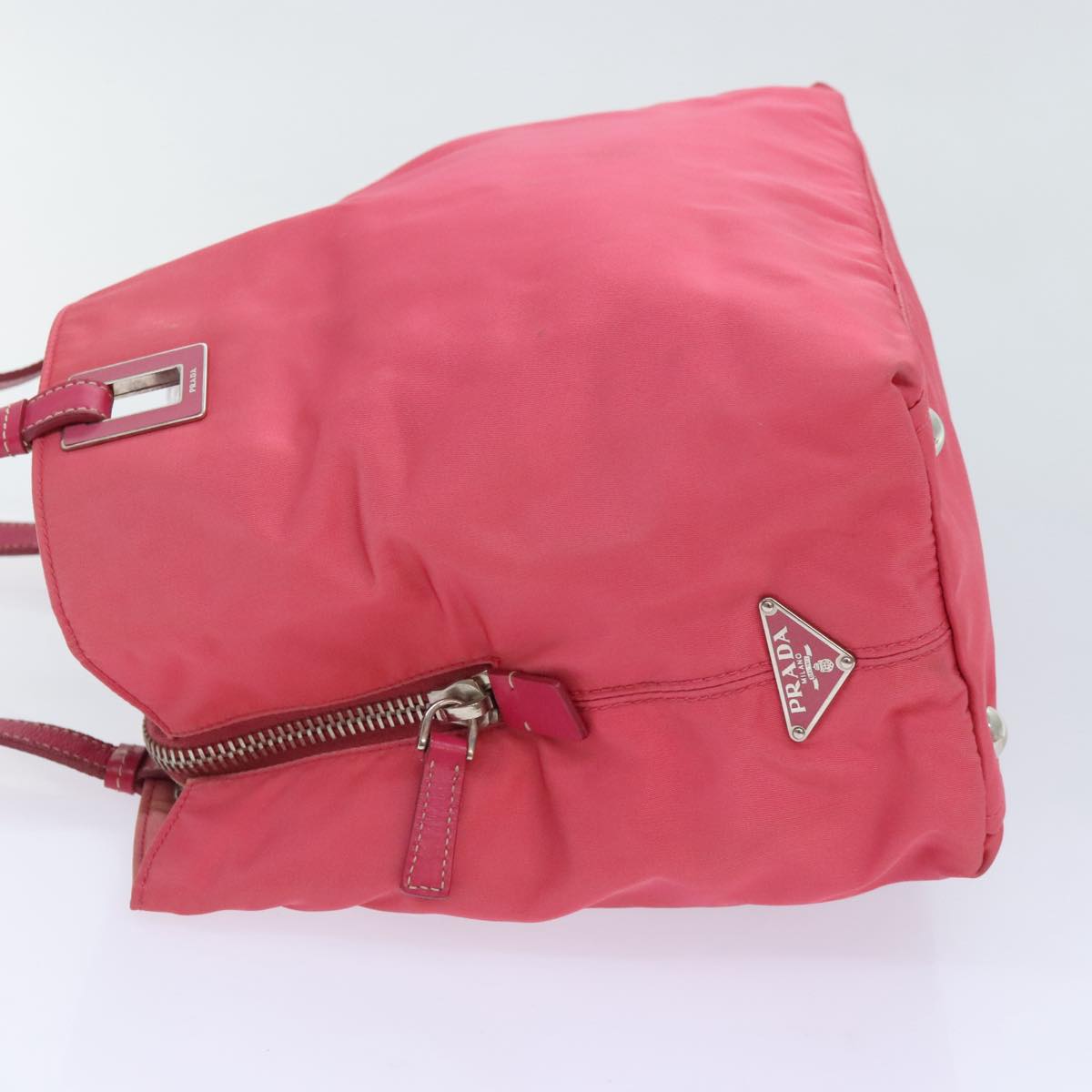 Luxury Prada Tote Bag Nylon Pink 89791