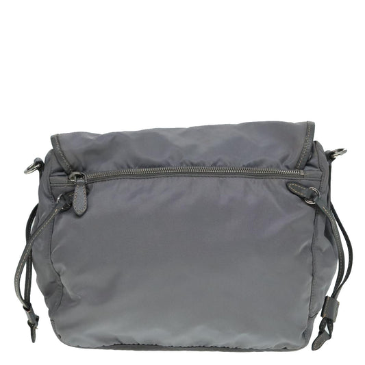 Luxury Prada Shoulder Bag Nylon Gray 89792