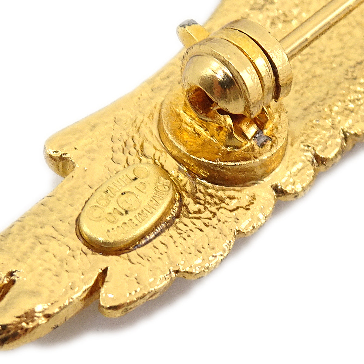 Luxury Chanel 2001 Eagle Crystal Brooch Pin