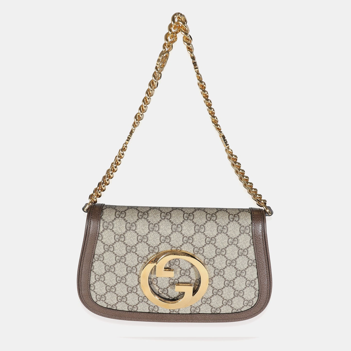 Luxury Gucci Trending 2025 Beige GG Supreme Canvas Blondie Shoulder Bag