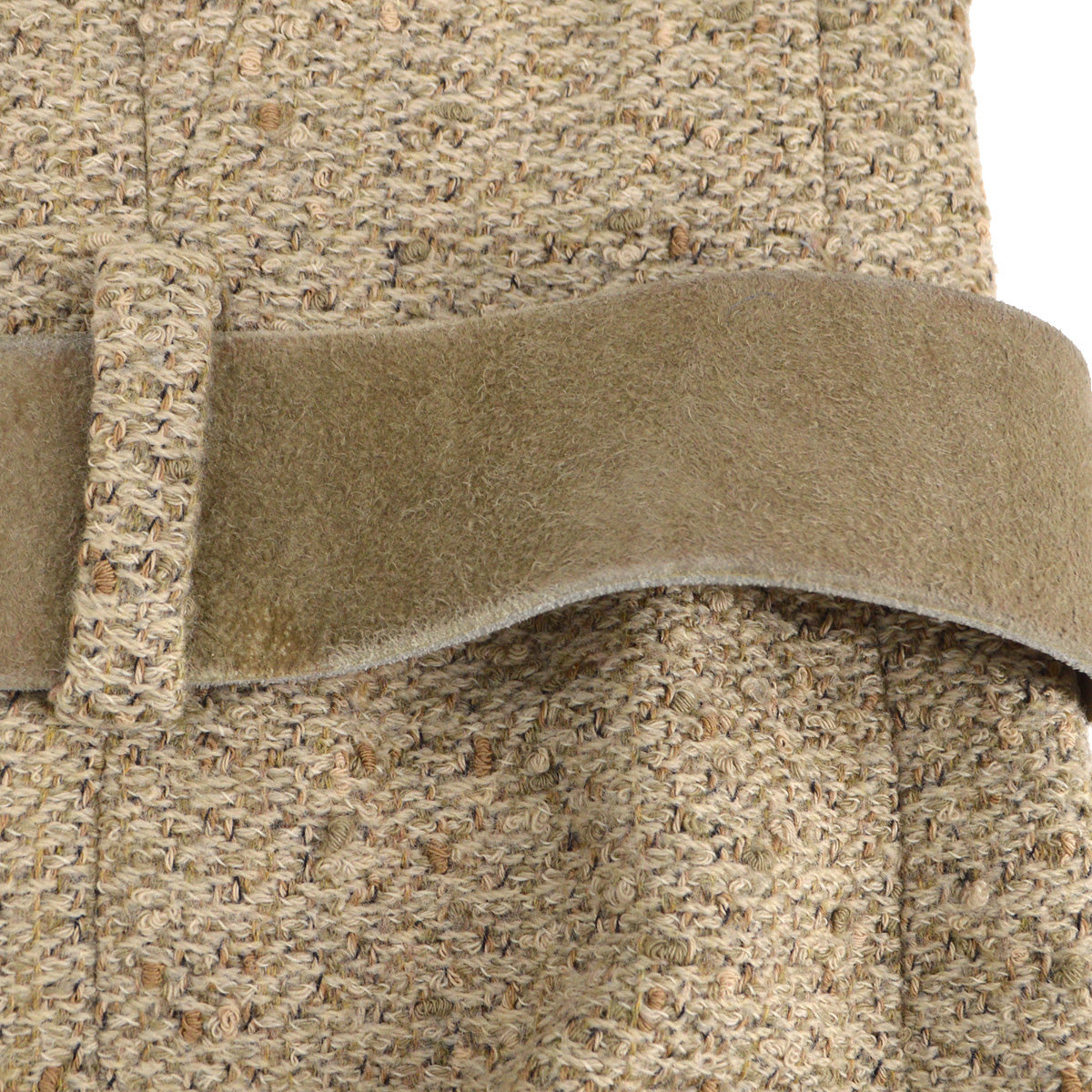 Luxury Chanel 1999 fall belted tweed jacket #36