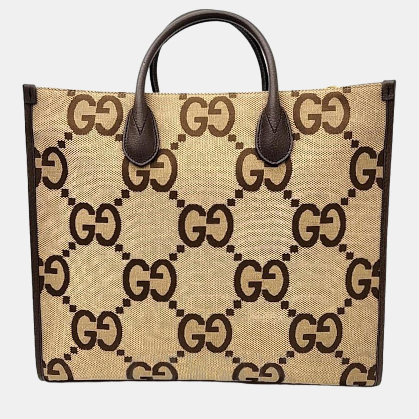 Luxury Gucci Trending 2025 Brown GG Canvas Jumbo shoulder bag