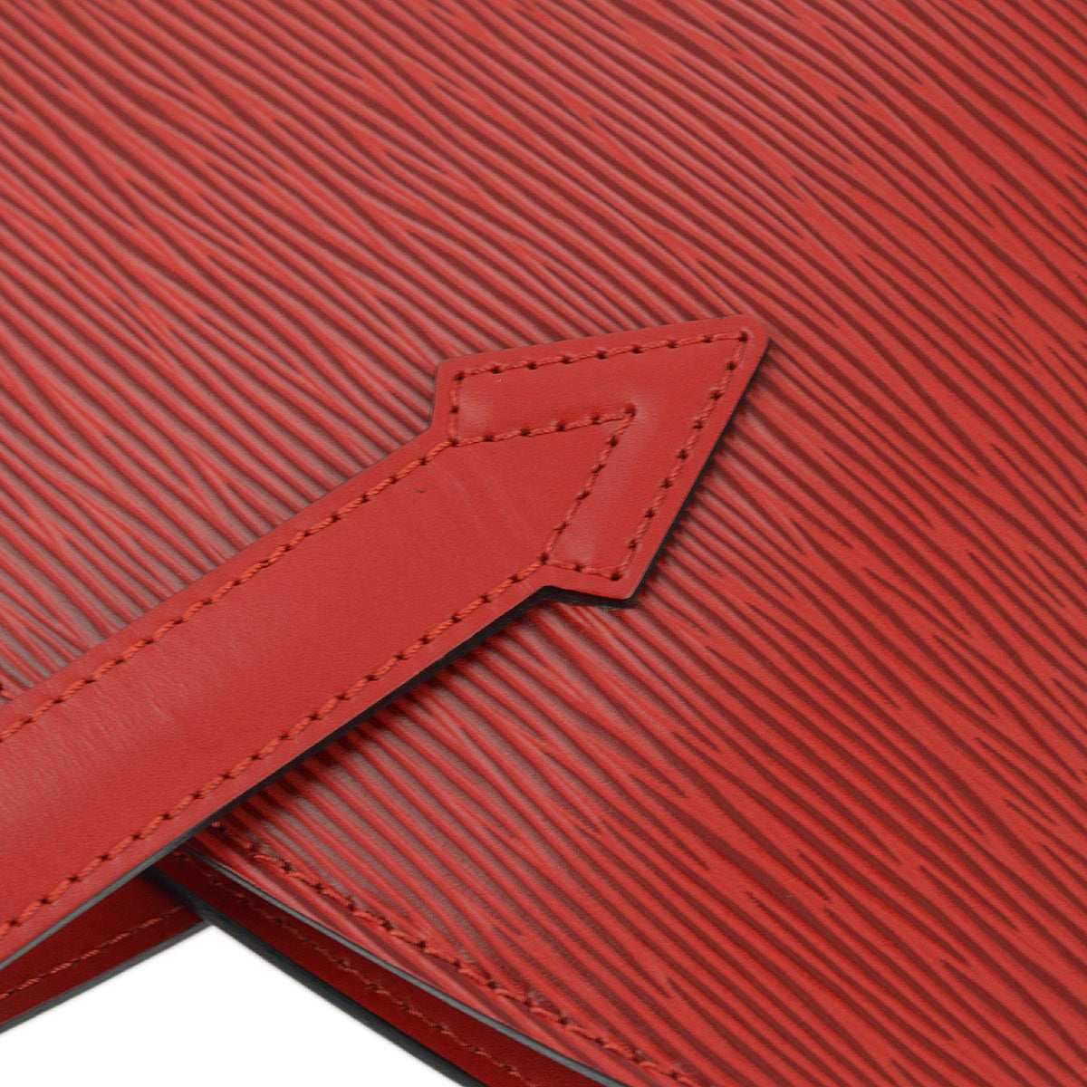 Louis Vuitton 1999 Red Epi Saint Jacques Poignee Long Tote Bag M52337