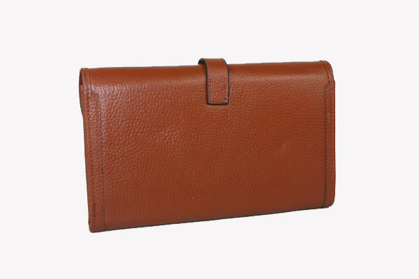 Luxury Hermes Wallet H1528 Lizard Leather Yellow