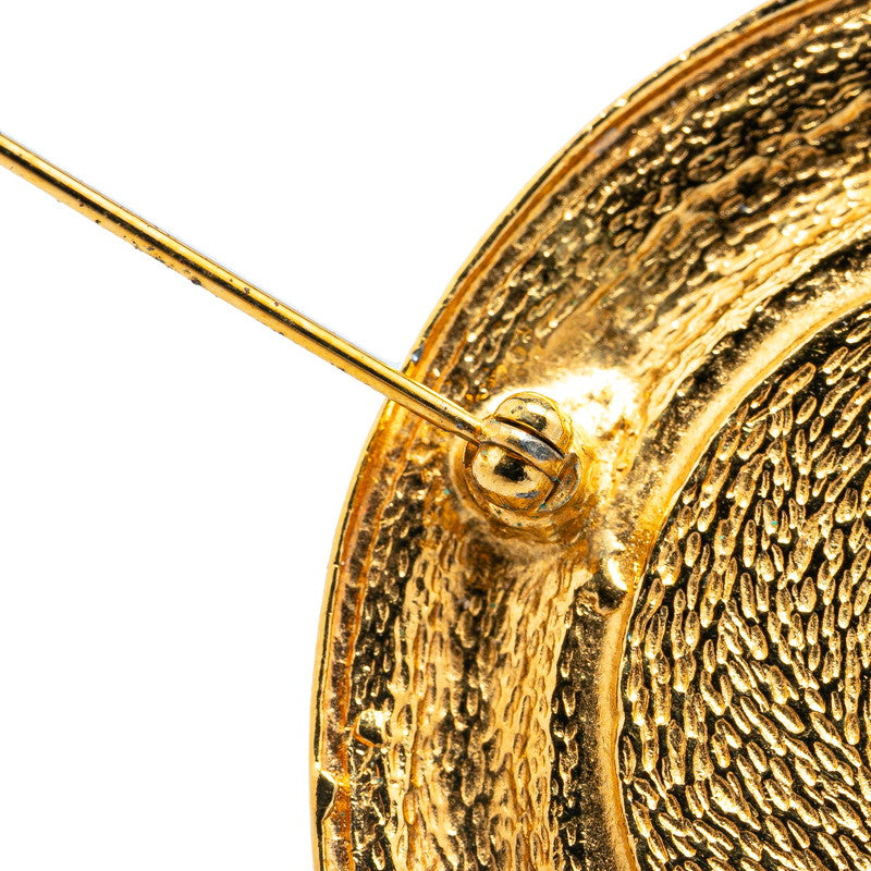 Chanel Vintage Coco Mark Cambon Brooch Gold