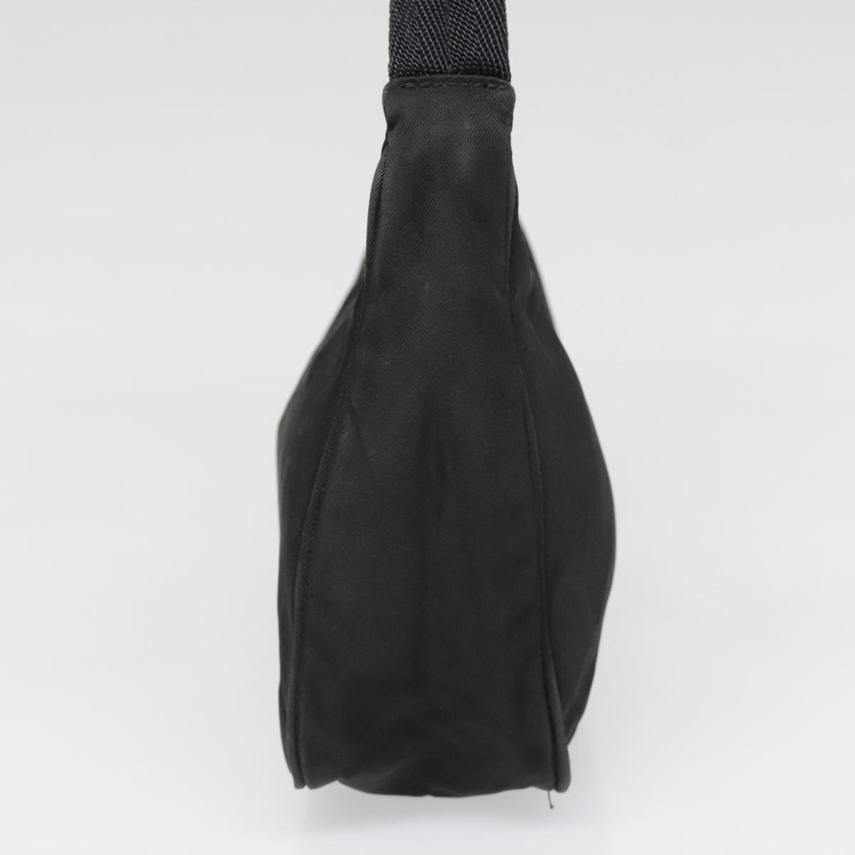 Luxury Prada Hand Bag Nylon Black Silver 90223