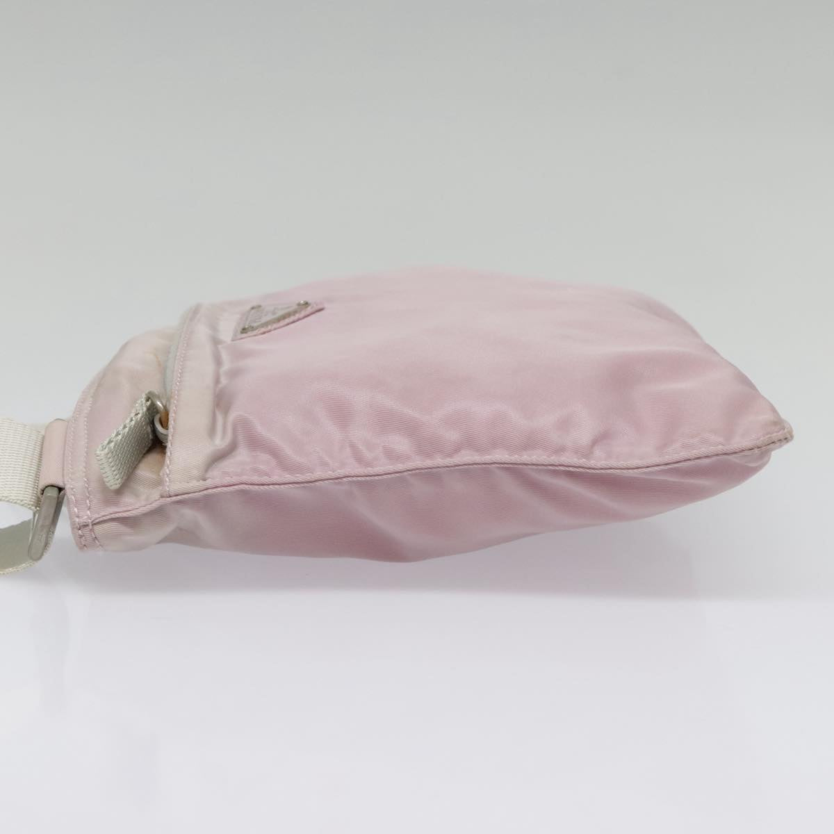 Luxury Prada Shoulder Bag Nylon Pink Silver 90260