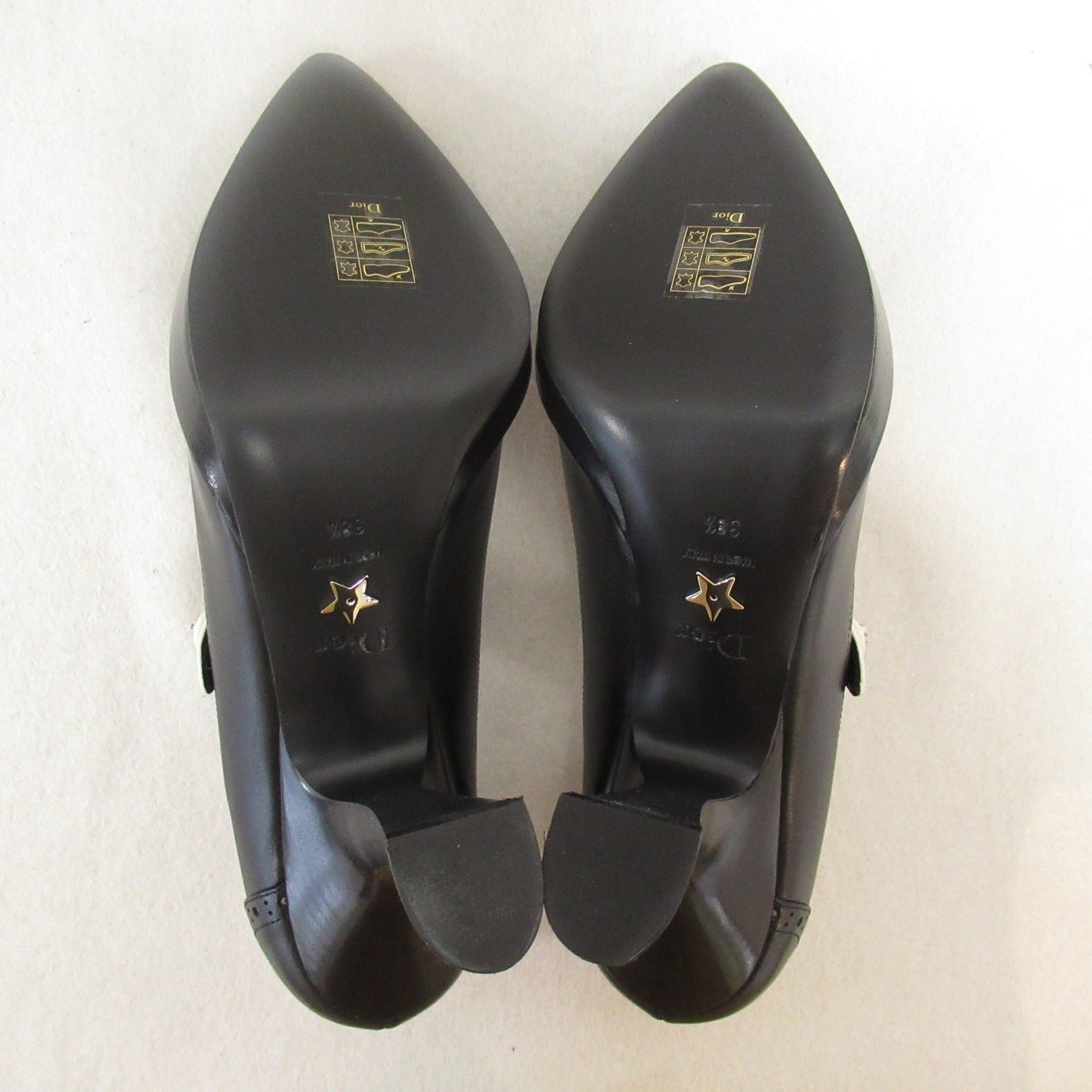 Luxury DiorPumps Pumps Leather Black White