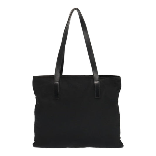 Luxury Prada Shoulder Bag Nylon Black Silver 90753