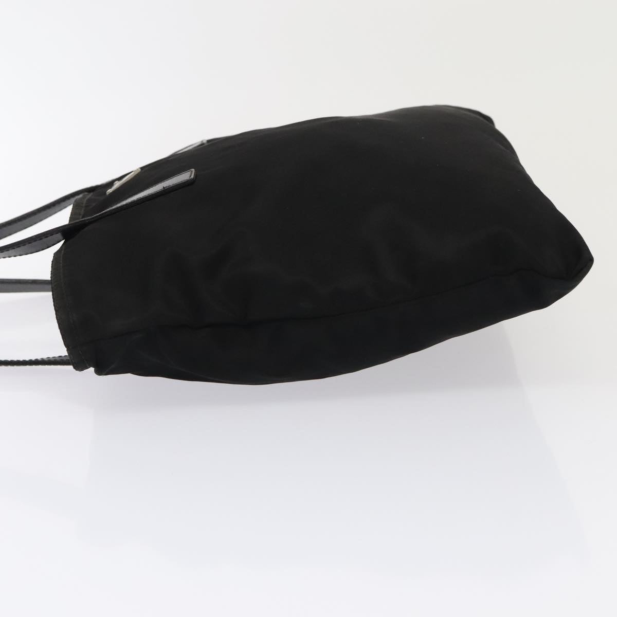 Luxury Prada Shoulder Bag Nylon Black Silver 90753