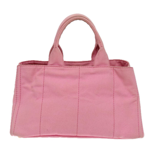 Luxury Prada Canapa GM Tote Bag Denim Pink Gold 90815