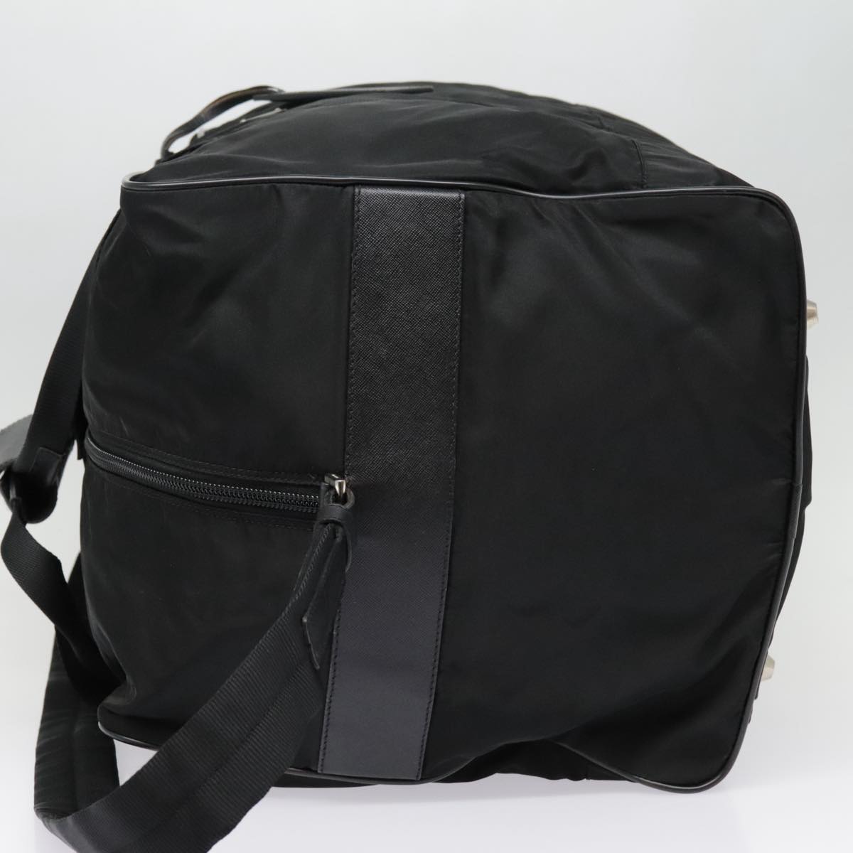 Luxury Prada Boston Bag Nylon 2way Black 90892