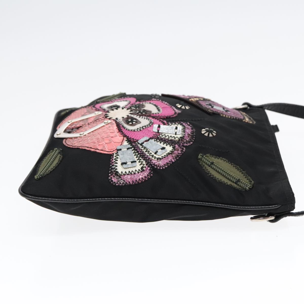 Luxury Prada Shoulder Bag Nylon Black 91014