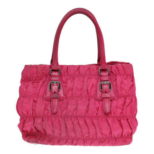 Luxury Prada Hand Bag Nylon 2way Pink 91015