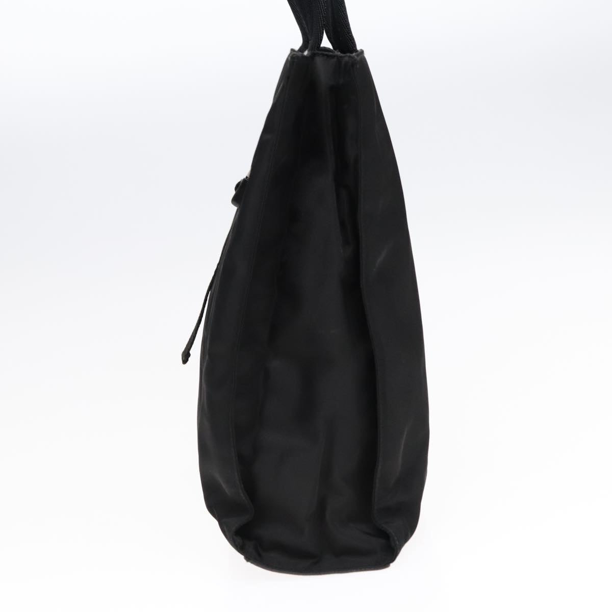 Luxury Prada Tote Bag Nylon Black Silver 91238