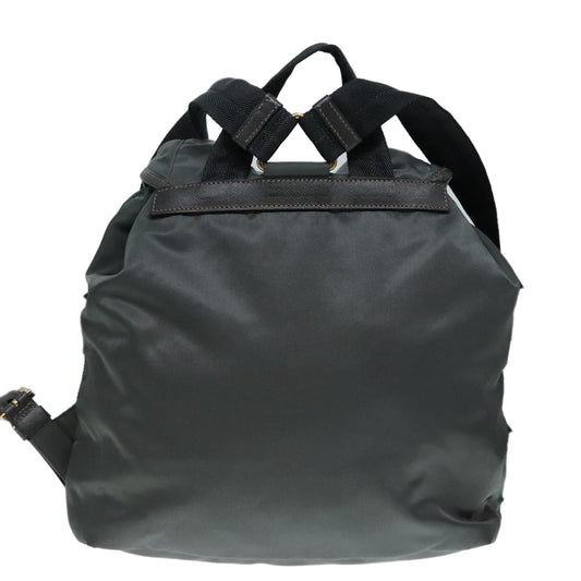 Luxury Prada Backpack Nylon Gray Silver 91247