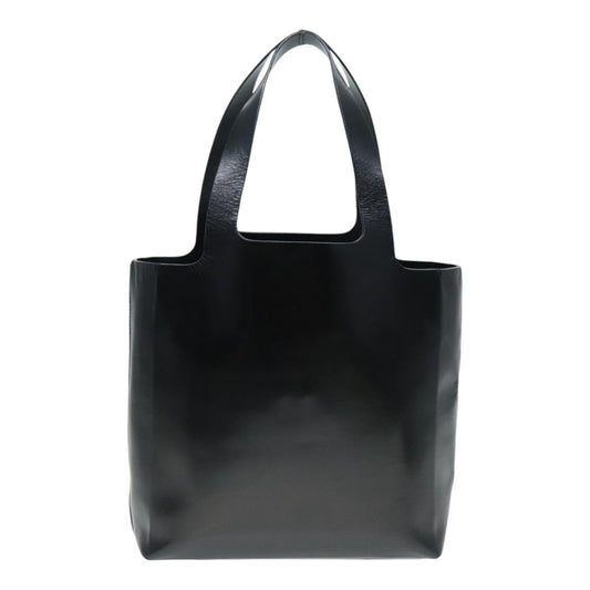 Luxury Prada Tote Bag Leather Black Silver 91249