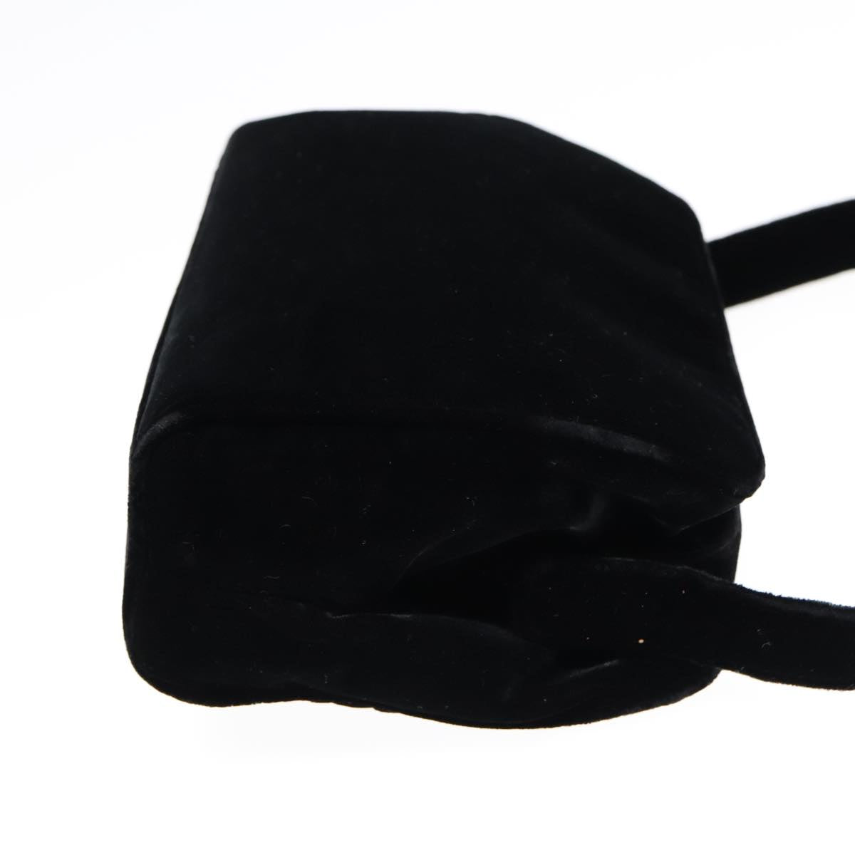 Luxury Prada Shoulder Bag Velor Black 91256