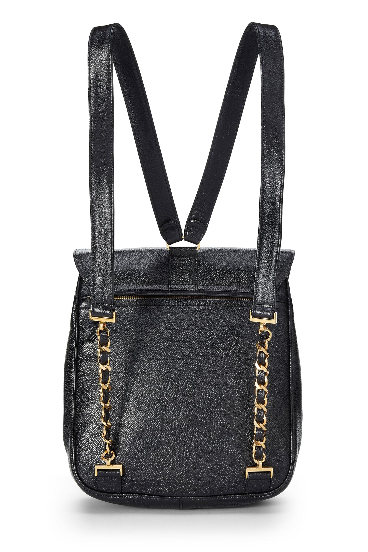 Chanel, Black Caviar Backpack Medium, Black