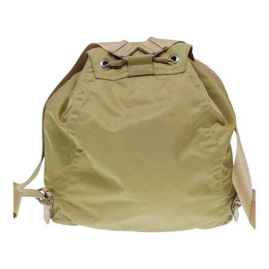 Luxury Prada Backpack Nylon Beige 91604