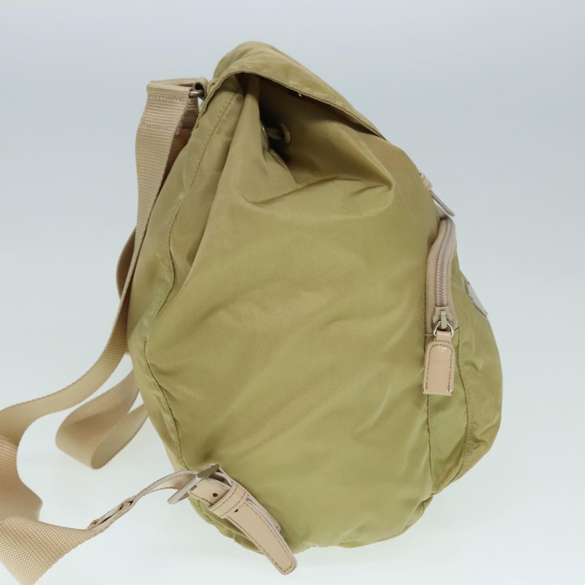 Luxury Prada Backpack Nylon Beige 91604