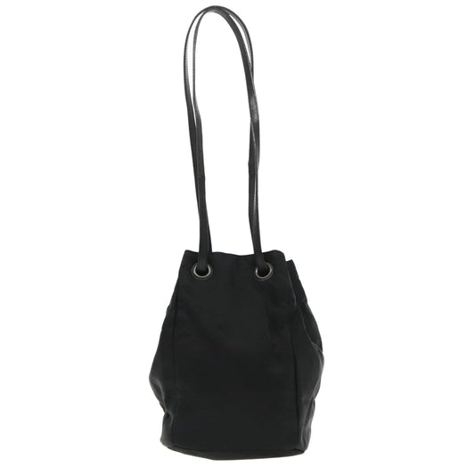Luxury Prada Shoulder Bag Leather Black 91635