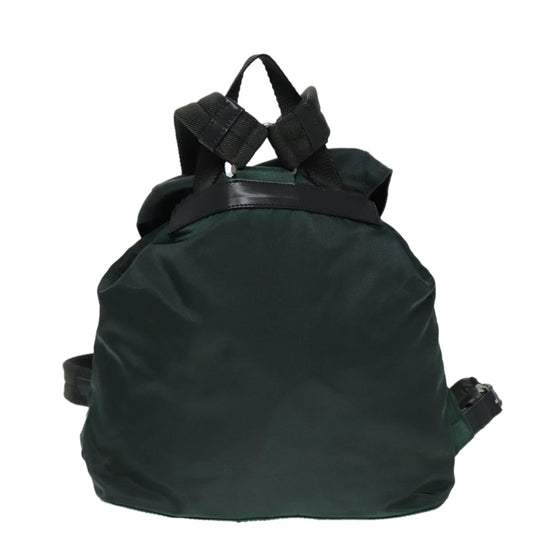 Luxury Prada Backpack Nylon Green Silver 91766