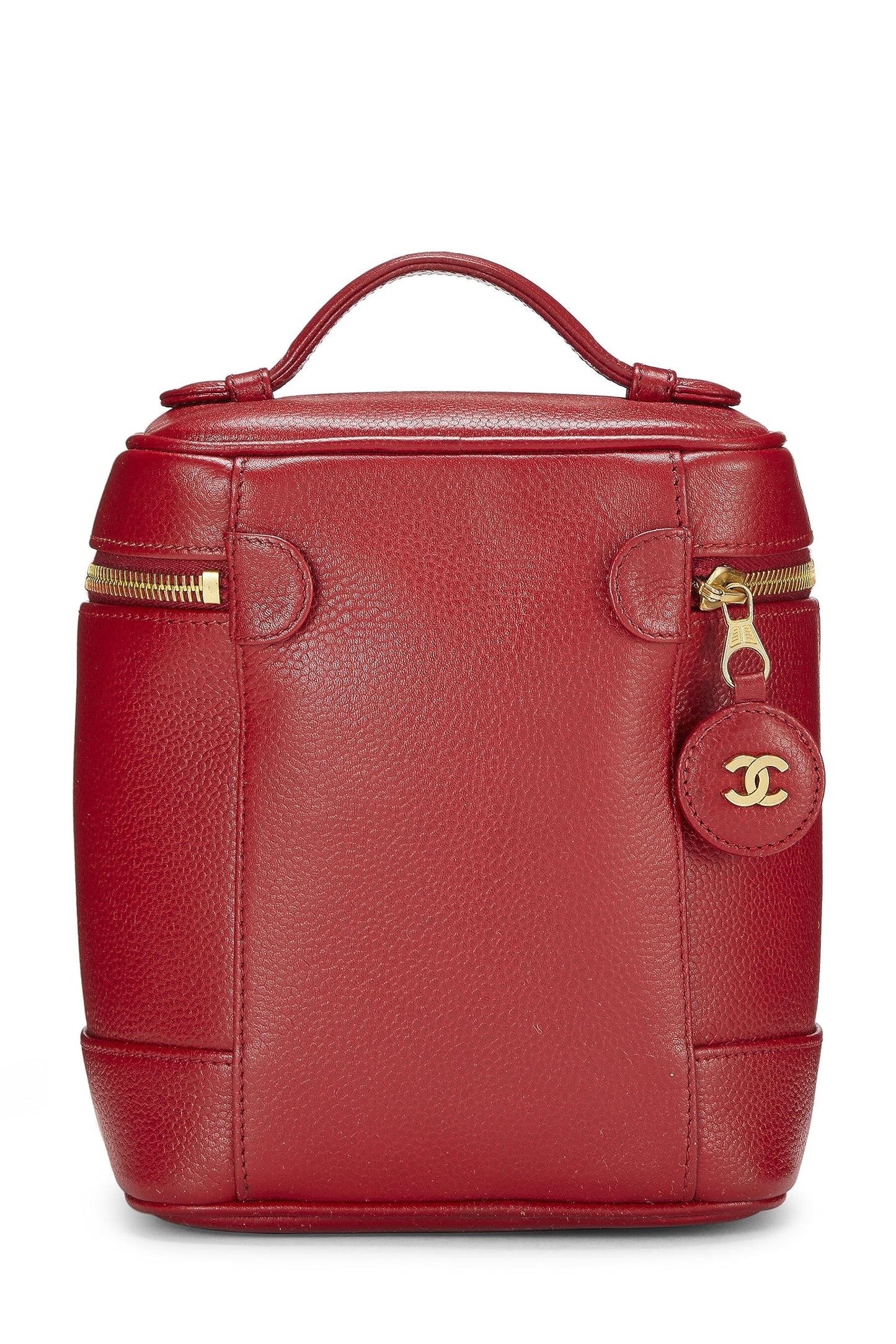 Chanel, Red Caviar Timeless Vanity, Red