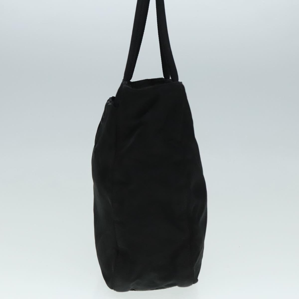 Luxury Prada Hand Bag Nylon Black Silver 92120