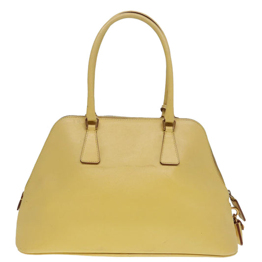 Luxury Prada Hand Bag Safiano leather Yellow Gold 92195