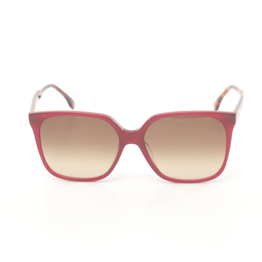 Luxury Fendi Square Sunglasses Red Brown