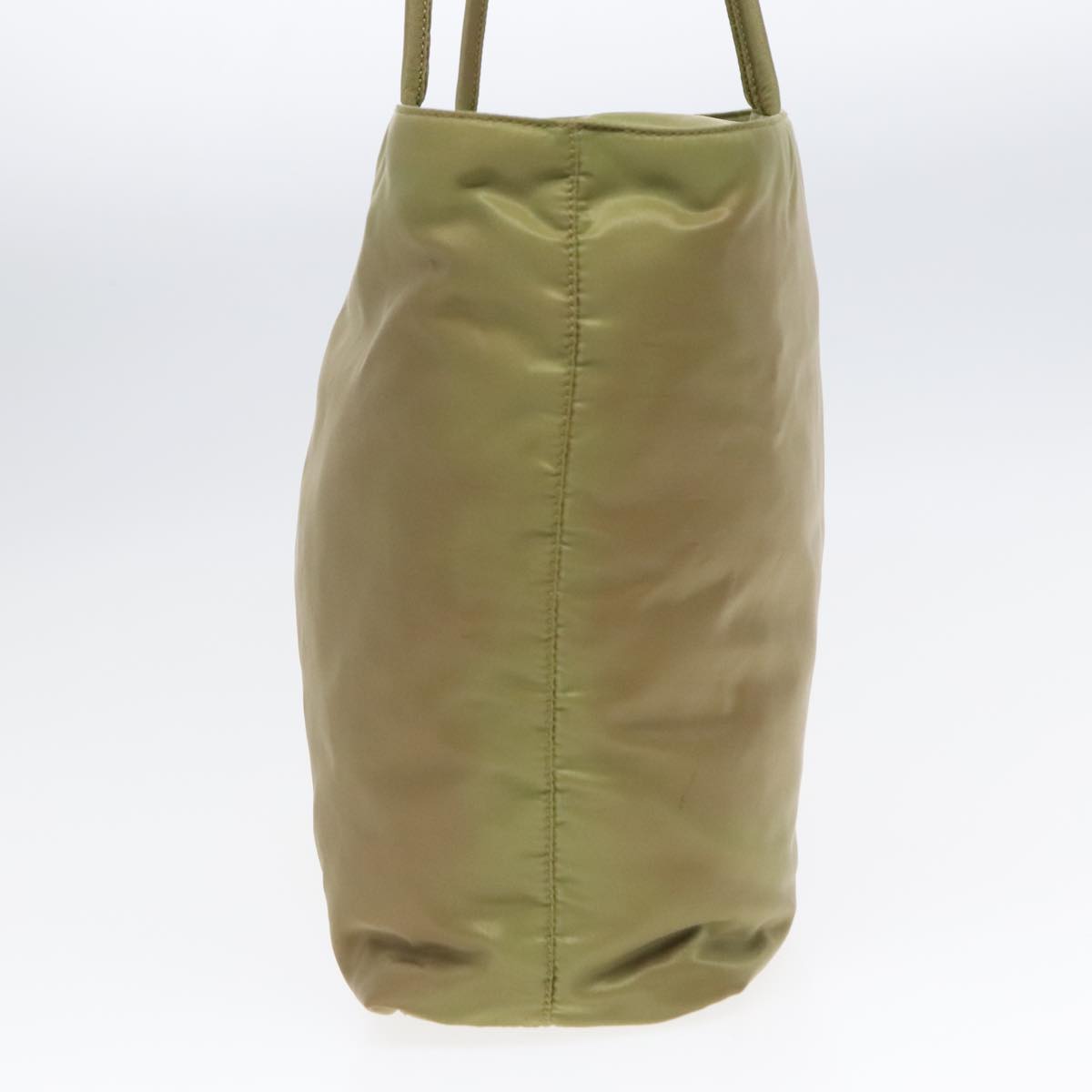 Luxury Prada Tote Bag Nylon Green Silver 92439