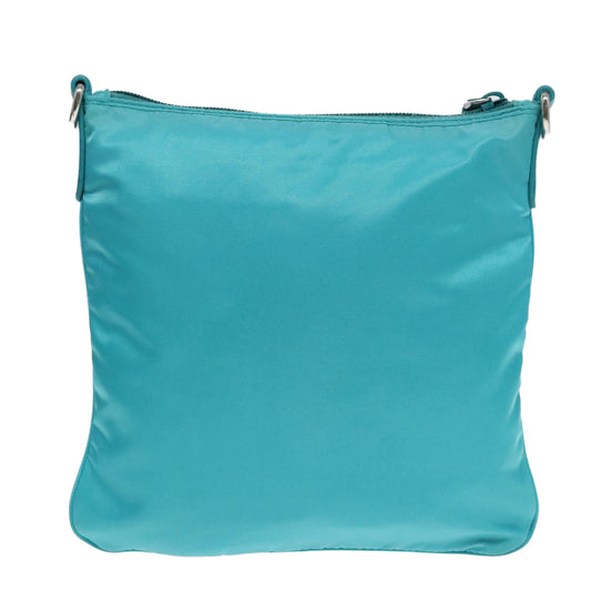 Luxury Prada Shoulder Bag Nylon Blue Silver 92806