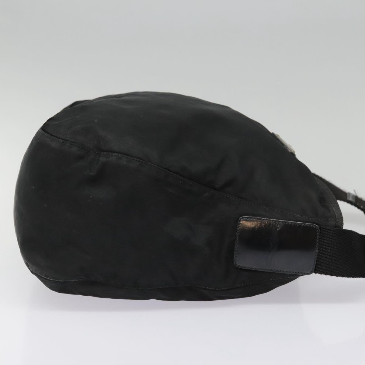 Luxury Prada Shoulder Bag Nylon Black Silver 92825