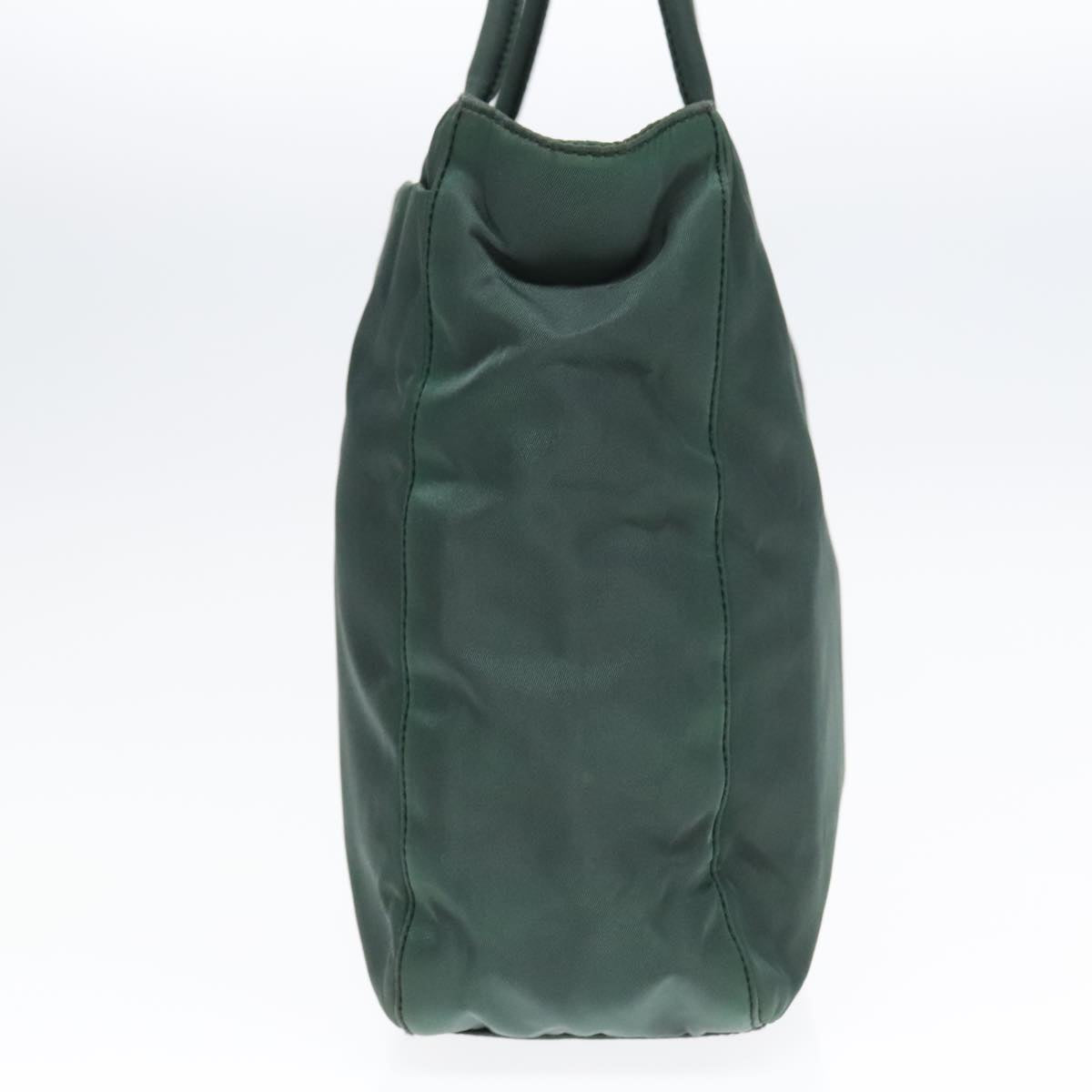 Luxury Prada Tote Bag Nylon Green Silver 92830