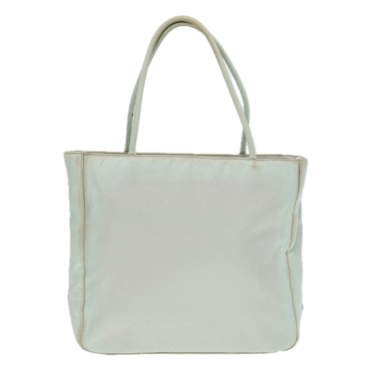 Luxury Prada Tote Bag Nylon Light Blue Silver 92863
