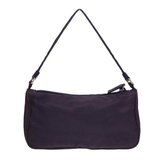 Luxury Prada Accessory Pouch Nylon Purple Silver 92908
