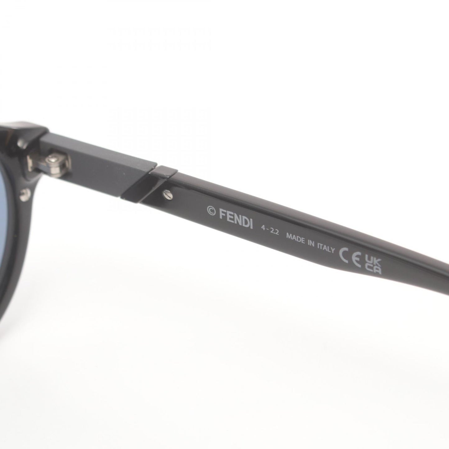 Luxury Fendi Diagonal Sunglasses Others Black Silver