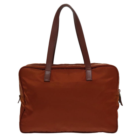 Luxury Prada Shoulder Bag Nylon Red Silver 92971