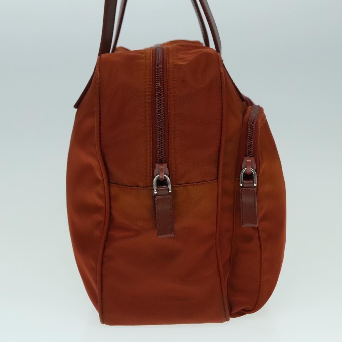 Luxury Prada Shoulder Bag Nylon Red Silver 92971
