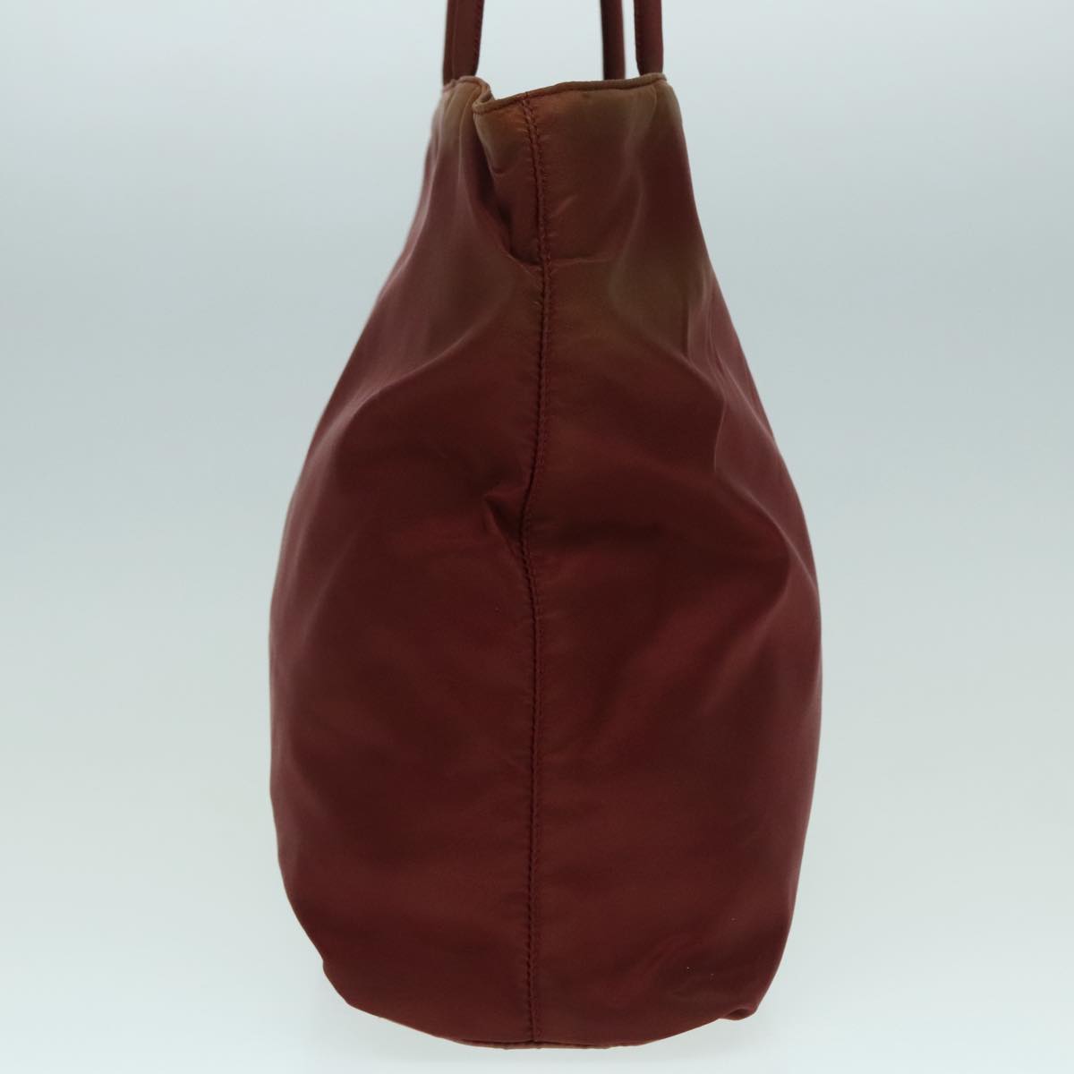 Luxury Prada Tote Bag Nylon Red Silver 92974
