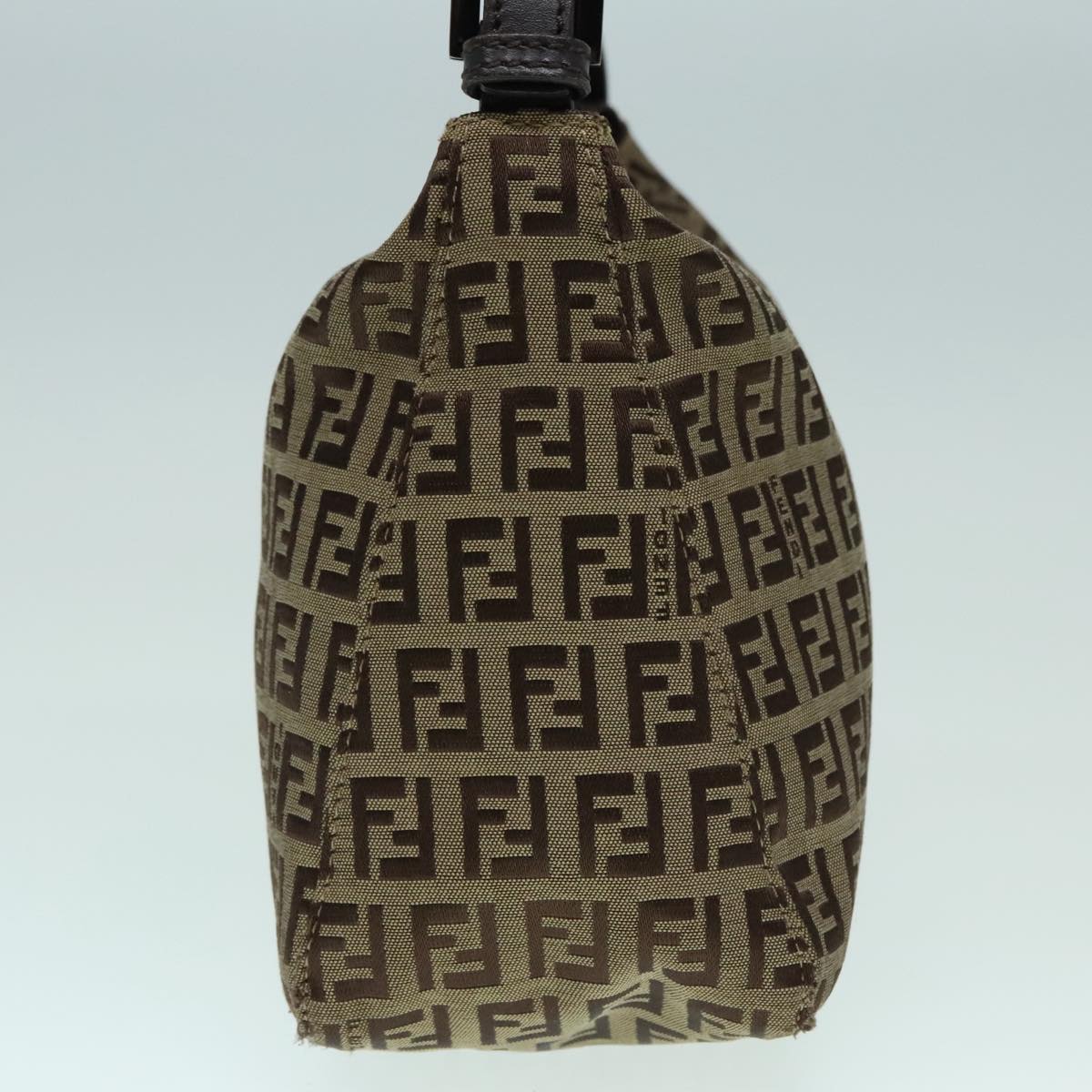 Luxury Fendi Zucchino Canvas Hand Bag Beige Brown92979